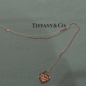 Tiffany & Co Graffitti Heart Tag Necklace